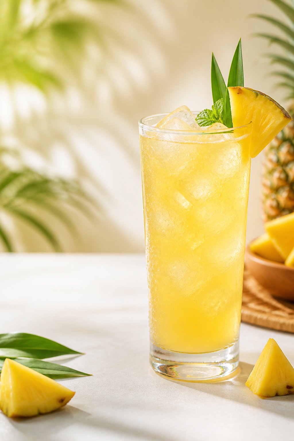 Jollibee Pineapple Quencher Recipe close-up, ready to serve