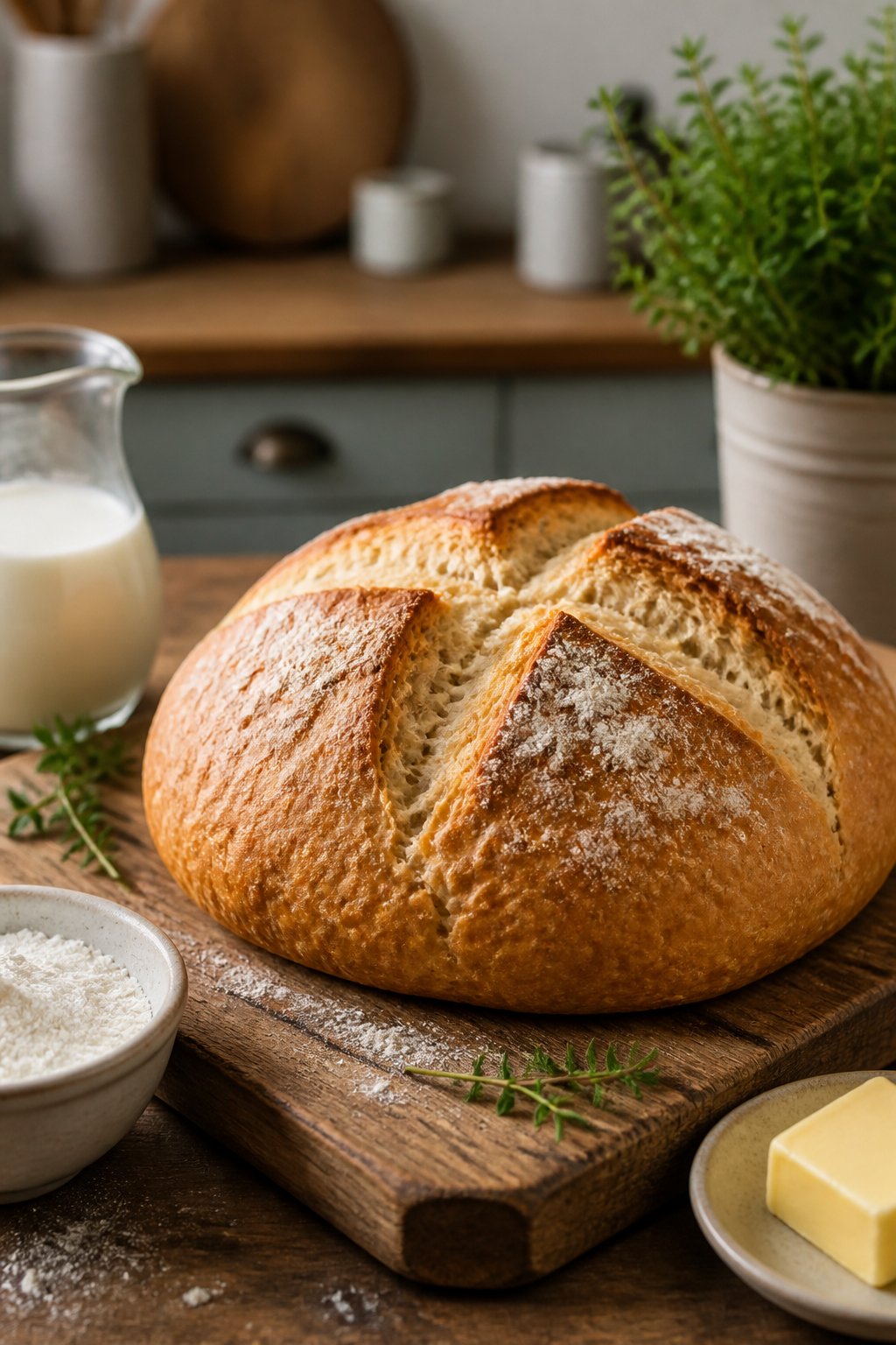 Mary Berry Soda Bread Recipe close-up, ready to serve