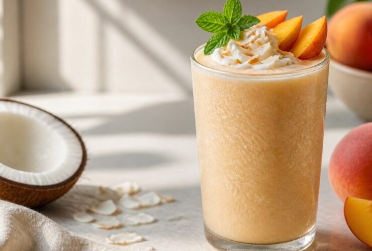 Peach Coconut Cream Smoothie Recipe