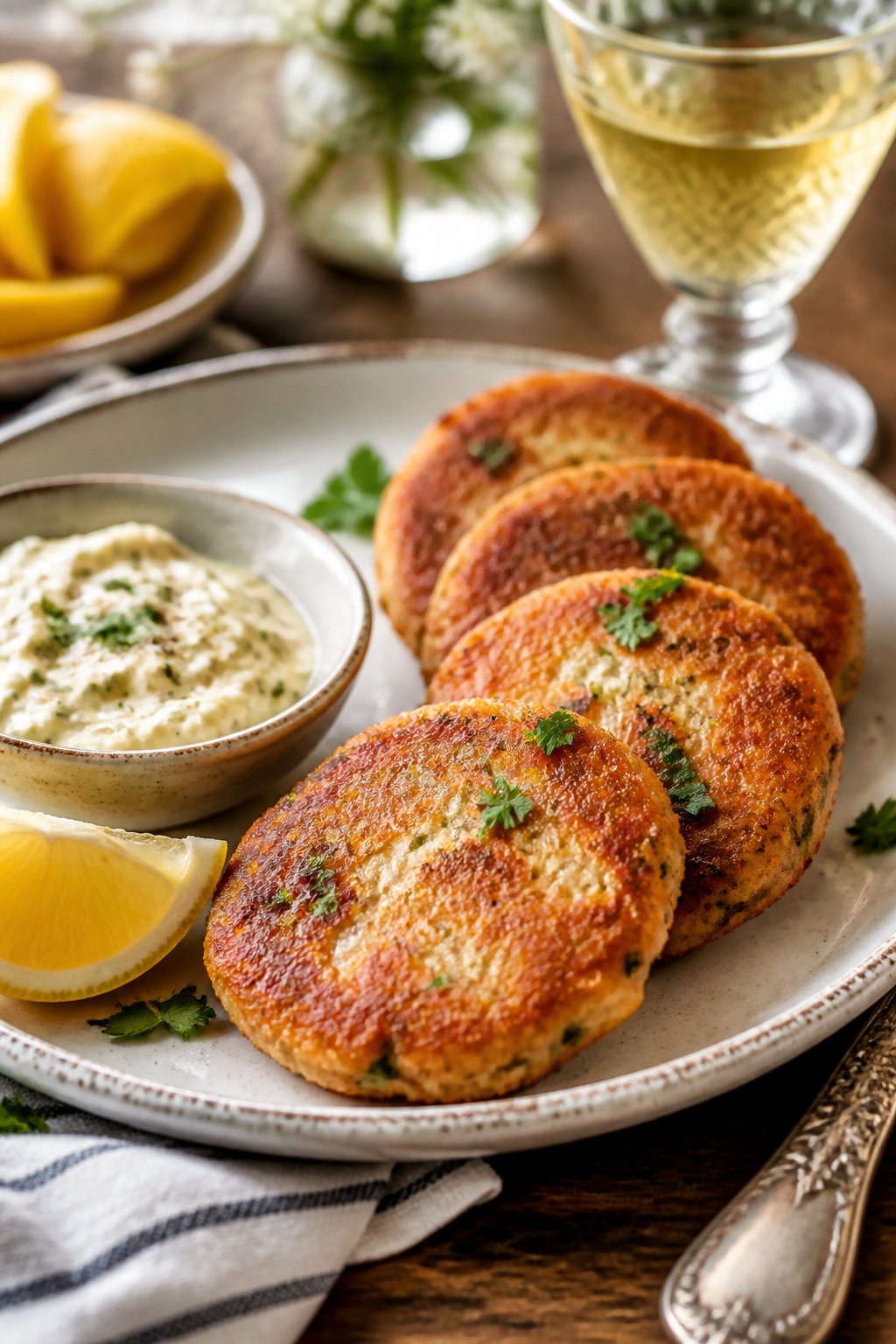 Pioneer Woman Salmon Cakes Recipe close-up, ready to serve