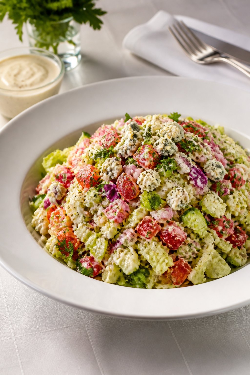Ruth's Chris Chopped Salad Recipe close-up, ready to serve