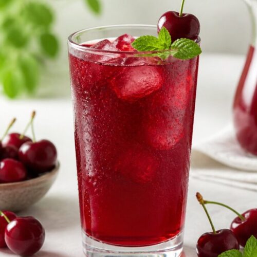 Cherries Chilled Juice Recipe