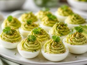 Creamy Avocado Deviled Eggs Recipe