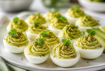 Creamy Avocado Deviled Eggs Recipe