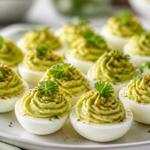 Creamy Avocado Deviled Eggs Recipe
