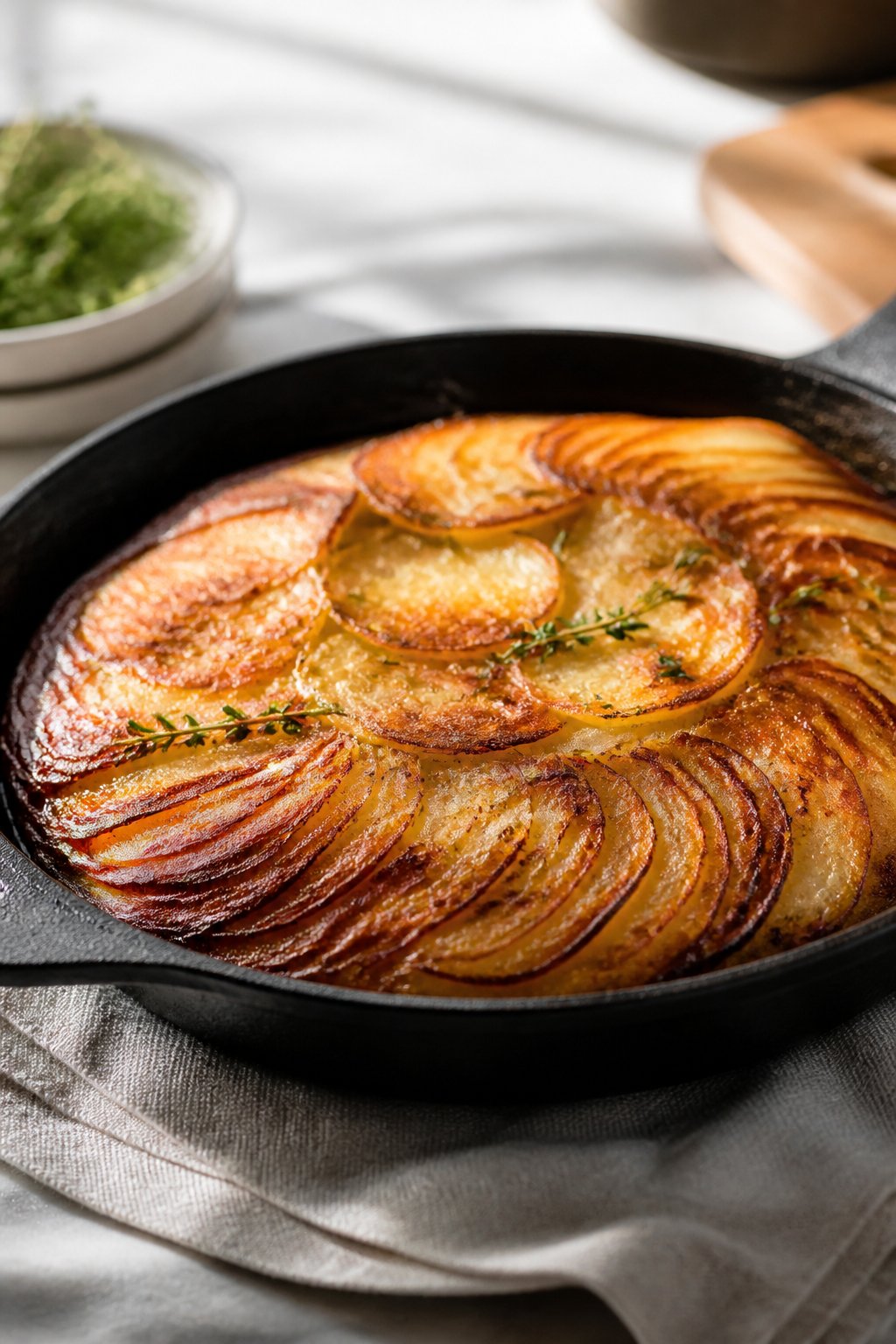 Ina Garten Potatoes Anna Recipe close-up, ready to serve