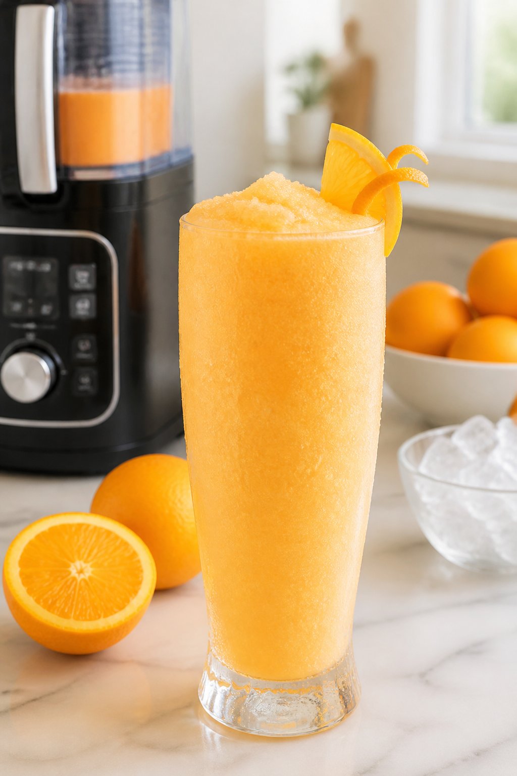 Ninja Slushie Orange Julius Recipe close-up, ready to serve
