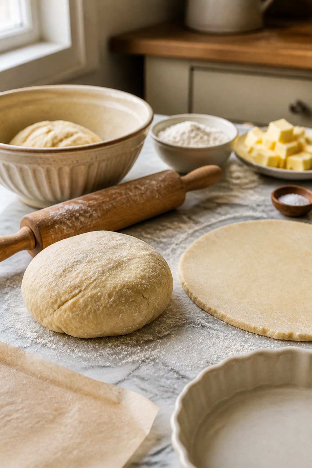 Paula Deen Pie Dough Recipe close-up, ready to serve