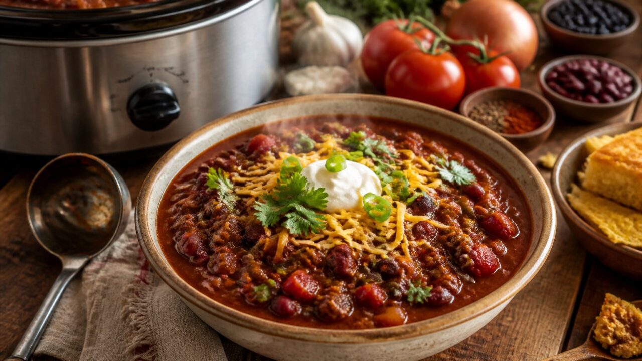 Paula Deen Slow Cooker Chili Recipe